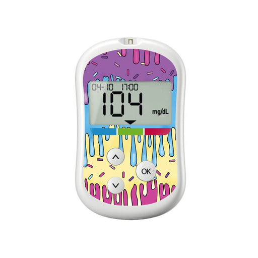 Peelz Party Slime for OneTouch Verio Flex Glucometer Peelz/Stickers White Smoke