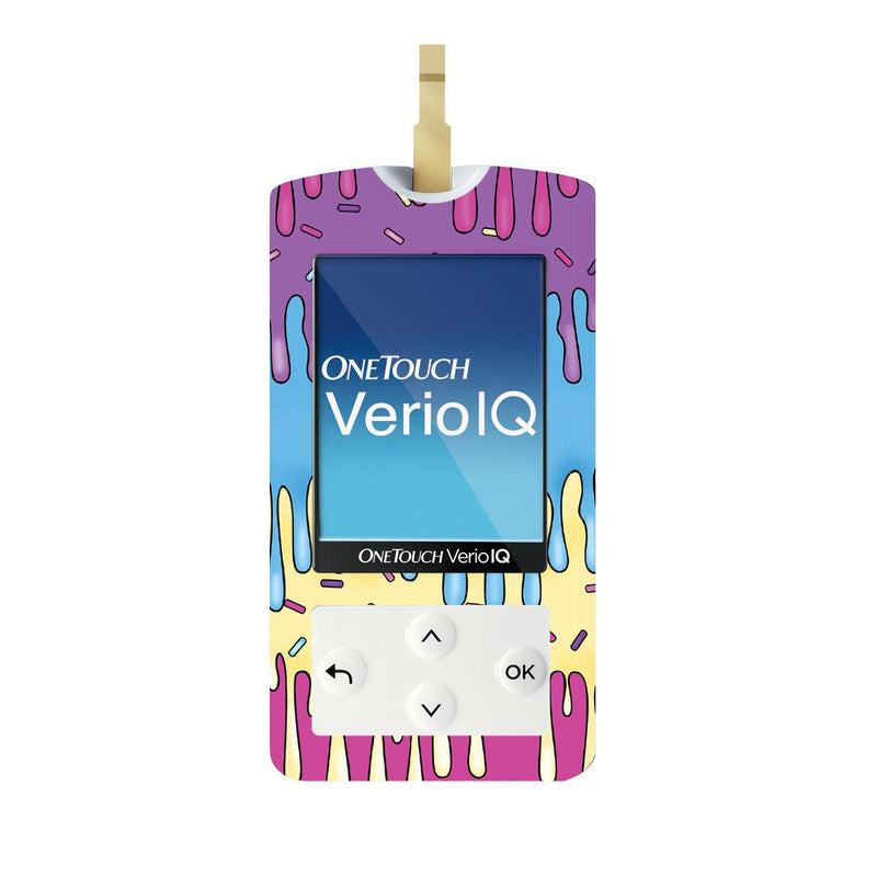 Peelz Party Slime for OneTouch Verio IQ Glucometer Peelz/Stickers White Smoke