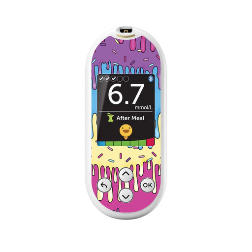 Peelz Party Slime for OneTouch Verio Reflect Glucometer Peelz/Stickers White Smoke