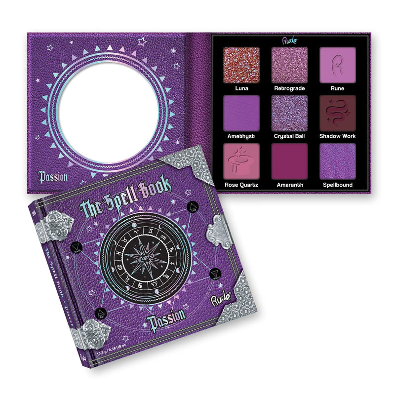 Rude Cosmetics The Spell Book Collection Palette Eyeshadow White Smoke Passion