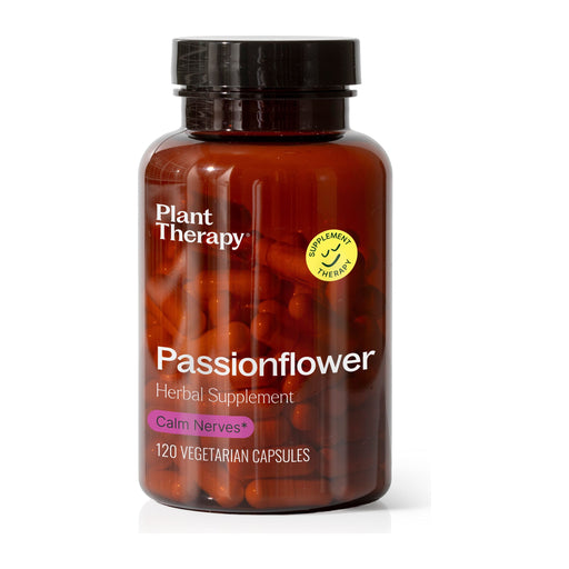 Plant Therapy Passionflower Herbal Supplement - 120 Capsules Supplement Saddle Brown 120 ct