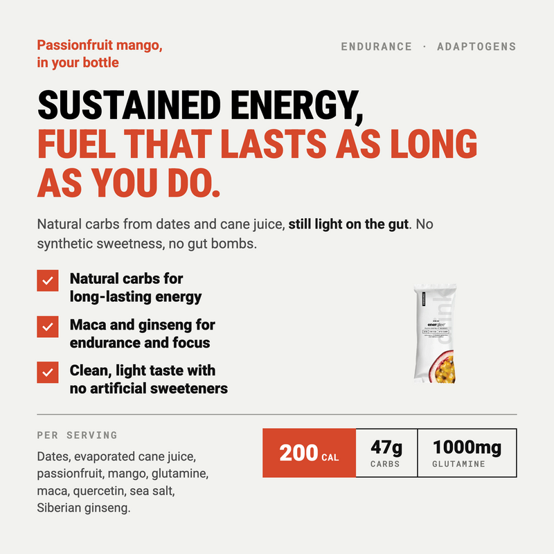 myspringenergy Passionfruit Mango Endurance Drink w/Adaptogens Drink Mix Seashell 1 Pouch,5 Pouches,10 Pouches