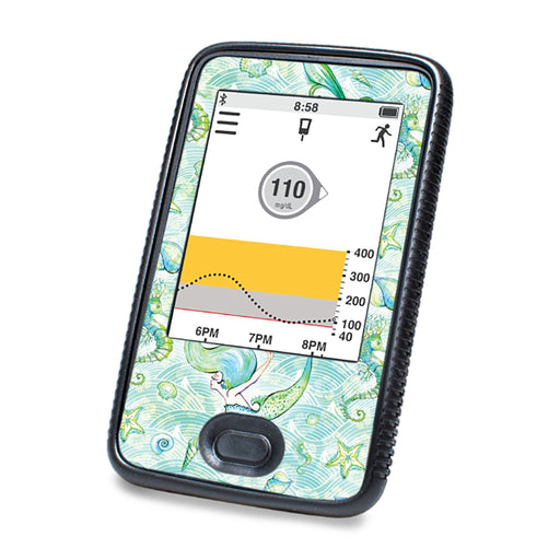 Peelz Pastel Mermaids Designed for DEXCOM G6 Touchscreen Receiver Peelz/Stickers White Smoke