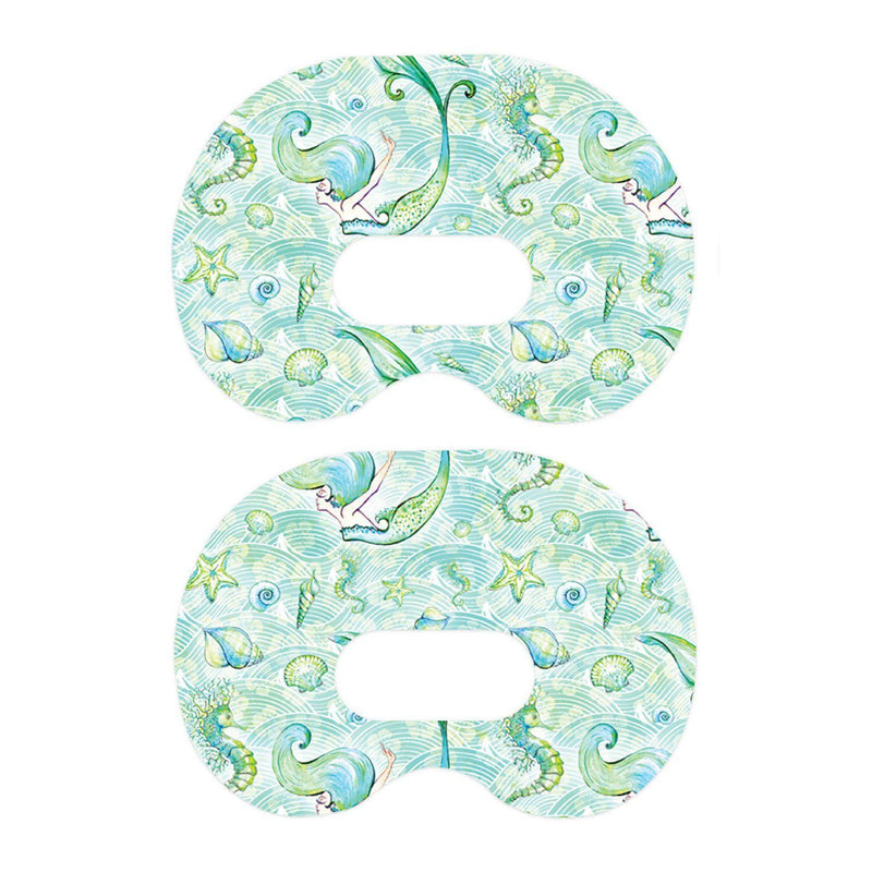 Peelz Pastel Mermaids Medtronic Guardian Connect Patch Tape - Pump Peelz Patch Medical Tape White Smoke 1-Pack Medtronic CGM Tape