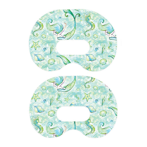 Peelz Pastel Mermaids Medtronic Guardian Connect Patch Tape - Pump Peelz Patch Medical Tape White Smoke 1-Pack Medtronic CGM Tape
