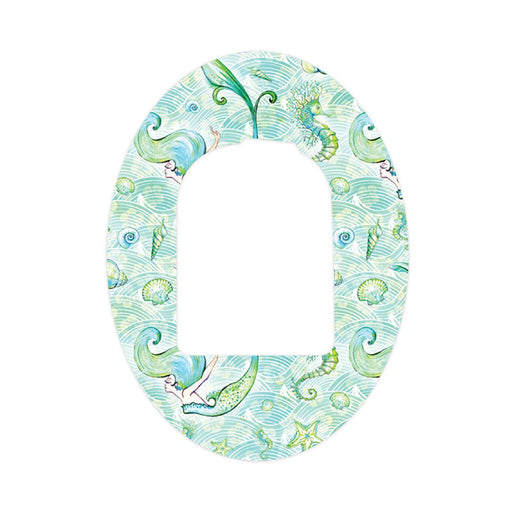 Peelz Pastel Mermaids Pod Patch Tape - Pump Peelz Patch Medical Tape White Smoke 1-Pack Omnipod Tape