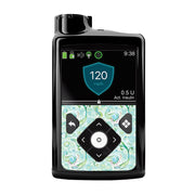 Peelz Pastel Mermaids Sticker for Medtronic MiniMed 770G & 780G Peelz/Stickers Black Whole System Peelz (front back + clip),Front Peelz