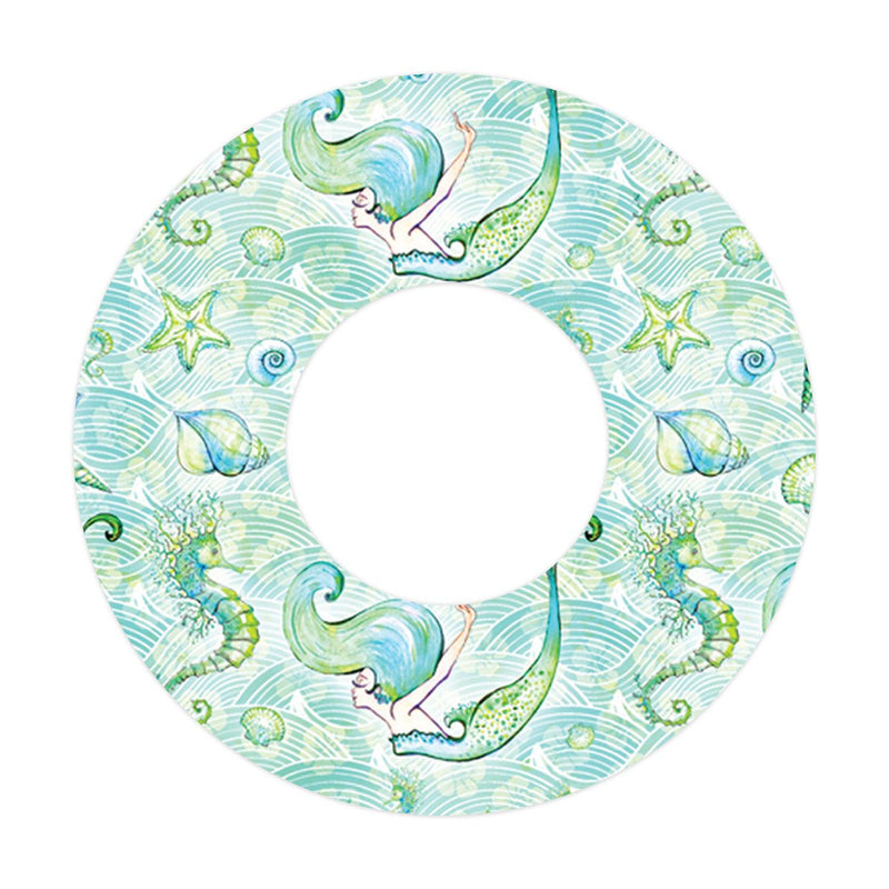 Peelz Pastel Mermaids for Patch  Freestyle Libre and Universal Infusion Set Tape Patch Medical Tape White Smoke 1-Pack Libre/Universal