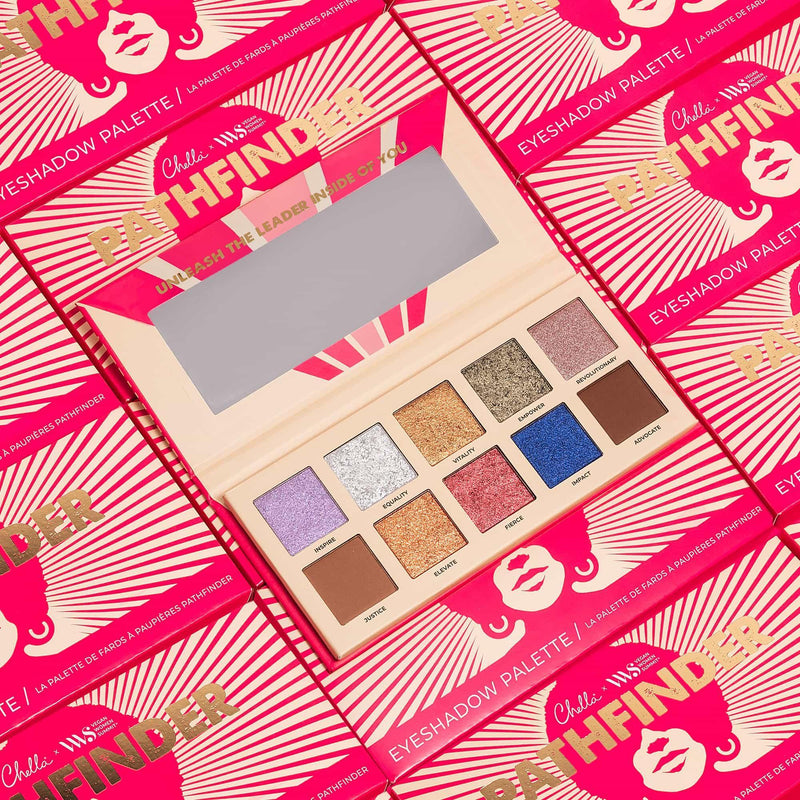 Chella Chella x VWS Pathfinder Eyeshadow Palette Brow & Eye Light Pink