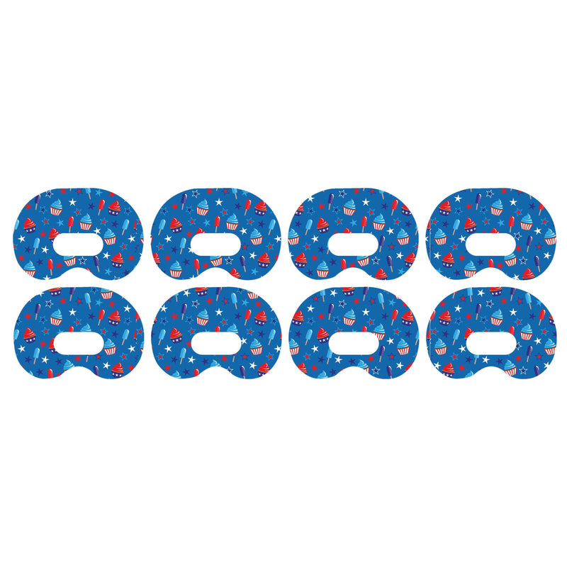 Peelz Patriotic Dessert Medtronic Guardian Connect Patch Tape - Pump Peelz Patch Medical Tape White Smoke 4-Pack Medtronic CGM Tape
