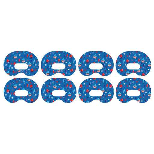 Peelz Patriotic Dessert Medtronic Guardian Connect Patch Tape - Pump Peelz Patch Medical Tape White Smoke 4-Pack Medtronic CGM Tape