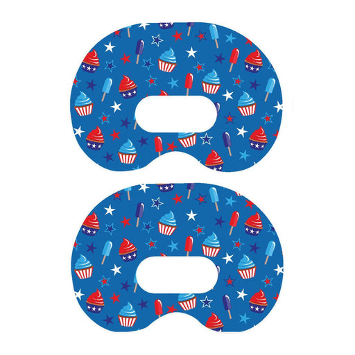 Peelz Patriotic Dessert Medtronic Guardian Connect Patch Tape - Pump Peelz Patch Medical Tape White Smoke 1-Pack Medtronic CGM Tape