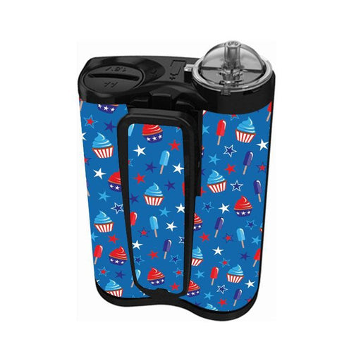 Peelz Patriotic Dessert Sticker for Medtronic MiniMed 770G & 780G Peelz/Stickers White Smoke Back and Clip Peelz