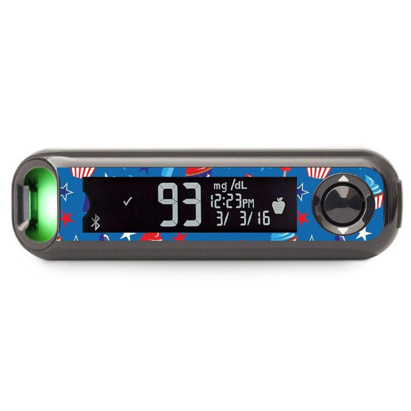 Peelz Patriotic Dessert for Bayer Contour© Next One Glucometer Peelz/Stickers Dim Gray