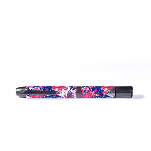 Peelz Patriotic Flowers InPen - Smart Insulin Pen Peelz/Stickers White Smoke