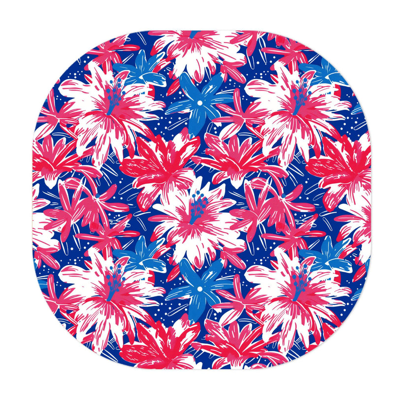Peelz Patriotic Flowers Overpatch Tape - Pump Peelz Patch Medical Tape White Smoke 12-Pack (Set of 12 Patches),4-Pack (Set of 4 Patches),1-Single (One patch)