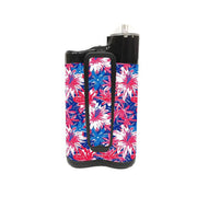 Peelz Patriotic Flowers for Medtronic MiniMed 770G & 780G Peelz/Stickers White Smoke Whole System Peelz (front back + clip),Front Peelz,Back and Clip Peelz