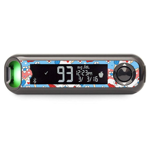 Peelz Patriotic Popsicles Bayer Contour© Next One Glucometer Peelz/Stickers Dark Slate Gray