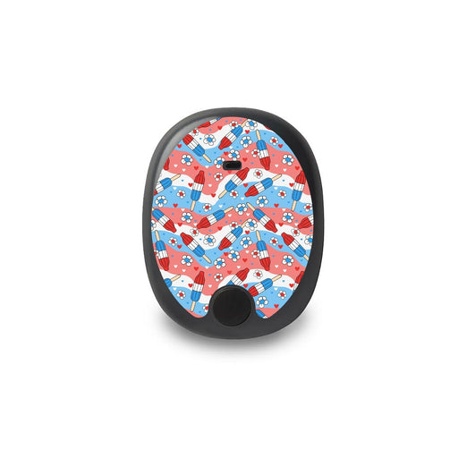 Peelz Patriotic Popsicles Eversense Smart Transmitter Peelz/Stickers White Smoke
