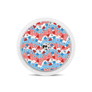 Peelz Patriotic Popsicles Freestyle Libre 2 Peelz/Stickers White Smoke Receiver + Sensor,Sensor Only