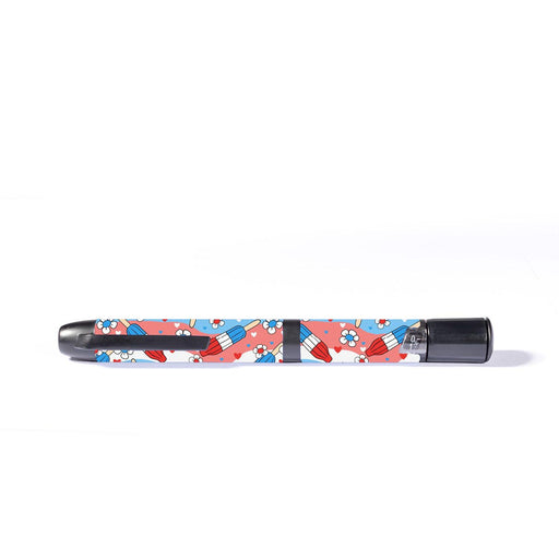 Peelz Patriotic Popsicles InPen - Smart Insulin Pen Peelz/Stickers White Smoke