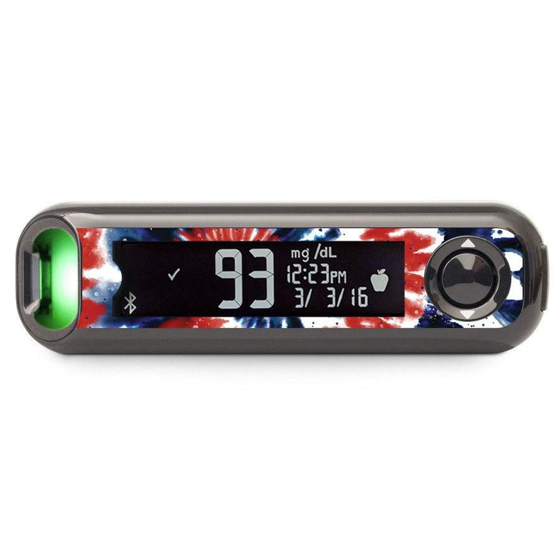 Peelz Patriotic Tie Dye Bayer Contour© Next One Glucometer Peelz/Stickers Dark Slate Gray
