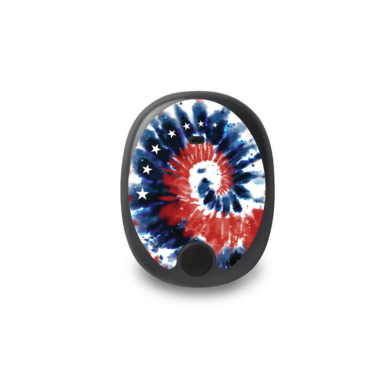 Peelz Patriotic Tie Dye Eversense Smart Transmitter Peelz/Stickers White Smoke