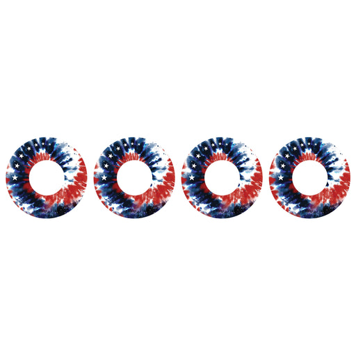 Peelz Patriotic Tie Dye Patch  Tape Designed for the FreeStyle Libre 2 Patch Medical Tape White Smoke 4-Pack Libre