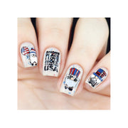 UberChic Beauty Fourth of July-02 Stamping Plate Light Gray