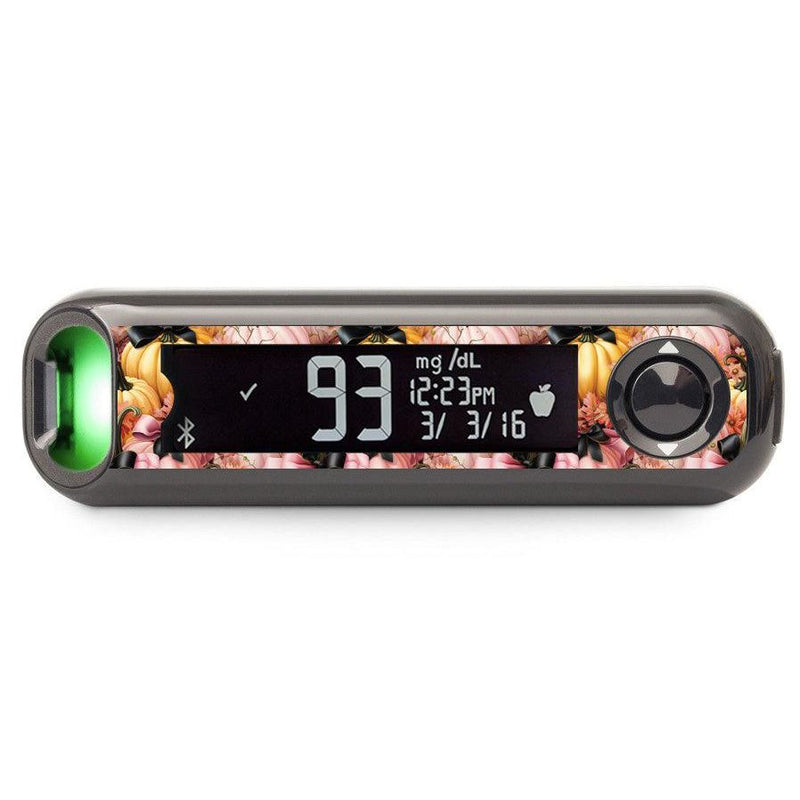 Peelz Patterned Pumpkins Bayer Contour© Next One Glucometer Peelz/Stickers Black