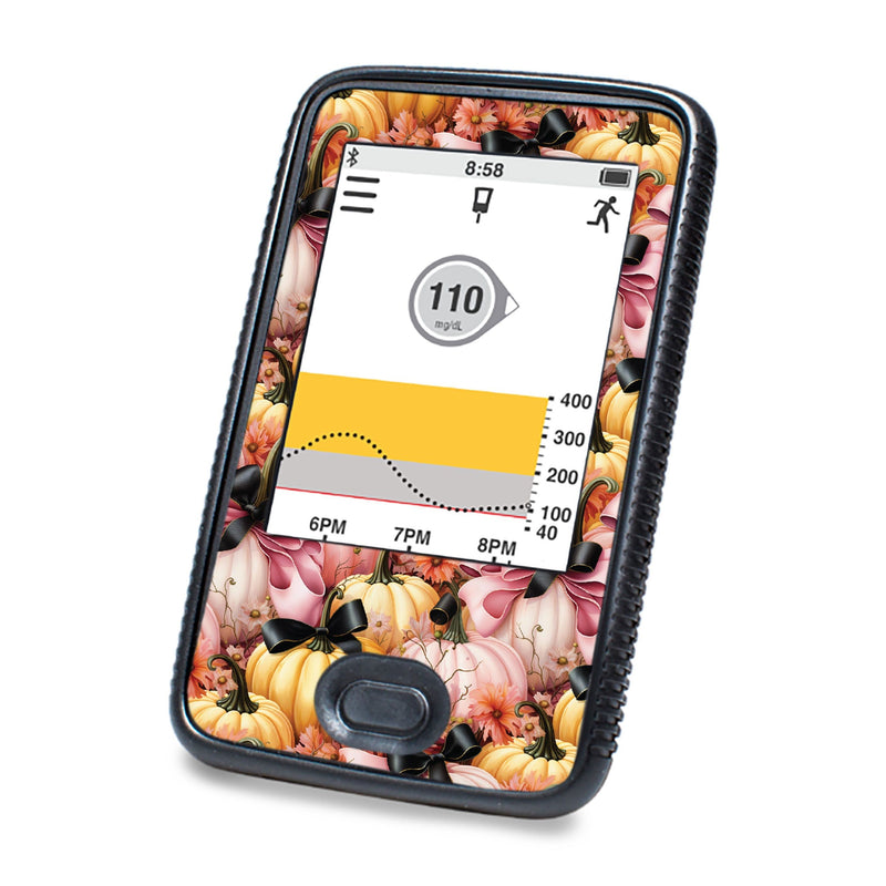 Peelz Patterned Pumpkins DEXCOM G6 Touchscreen Receiver Peelz/Stickers White Smoke