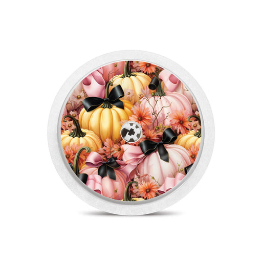 Peelz Patterned Pumpkins Freestyle Libre 2 Peelz/Stickers White Smoke Sensor Only