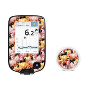 Peelz Patterned Pumpkins Freestyle Libre 2 Peelz/Stickers White Smoke Receiver + Sensor