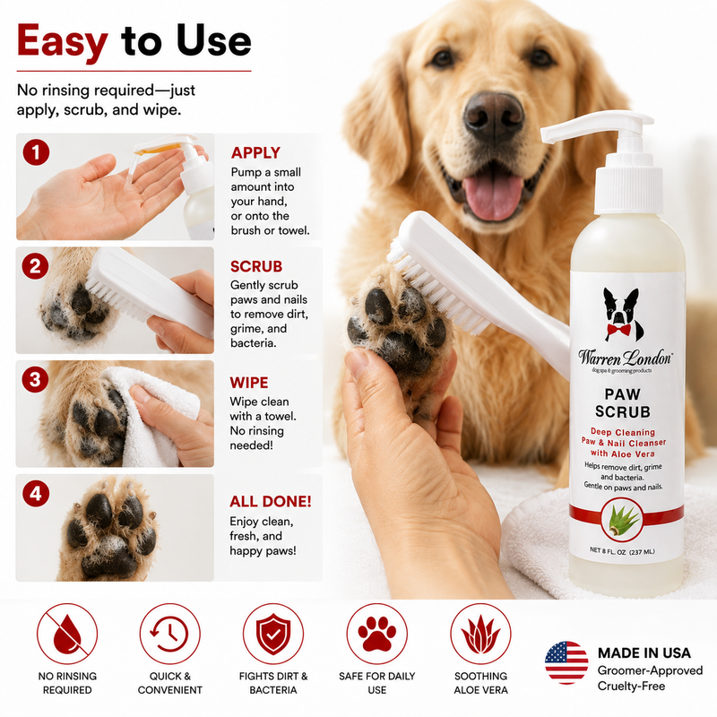 Warren London Paw Sani-Scrub - Paw and Nail Cleanser Spa Product White Smoke