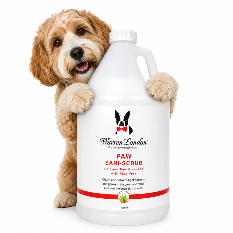 Warren London Paw Sani-Scrub - Gallon - Paw and Nail Cleanser Spa Product White Smoke