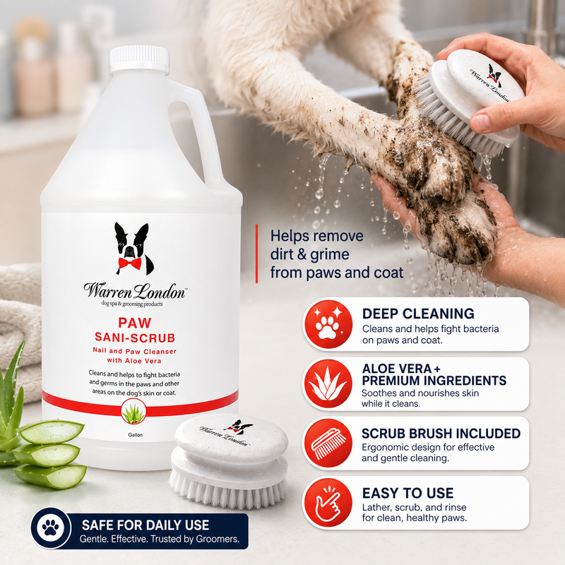 Warren London Paw Sani-Scrub - Gallon - Paw and Nail Cleanser Spa Product Lavender