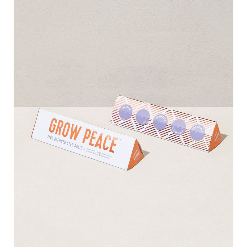 Modern Sprout Bright Side Seed Balls Playful Planting Light Gray Grow Peace,Grow Comfort,Grow Love