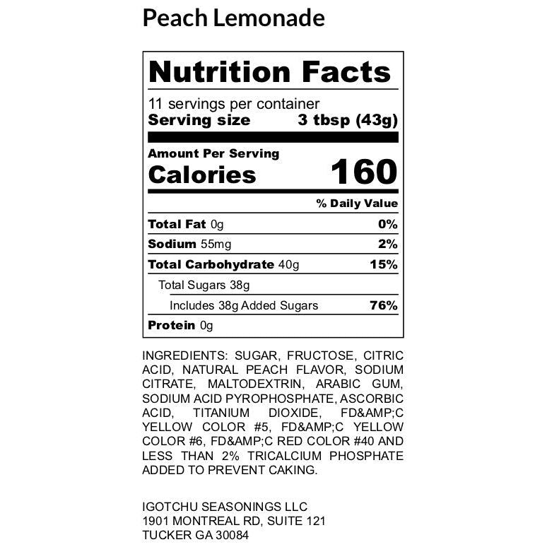 Igotchu Seasonings Igotchu Peach Lemonade Seasonings & Spices White Smoke