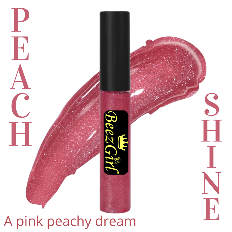 Honey Bee BeezGirl Essential Lipgloss Beauty Black Peach Shine
