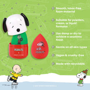 Profusion Cosmetics Peanuts Holiday | Let It Blend Blending Sponge & Case Set Lip Dark Khaki