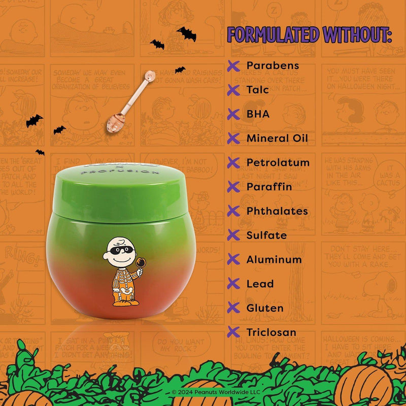 Profusion Cosmetics Peanuts Halloween | Apple Bobbing Overnight Lip Mask Lip Chocolate