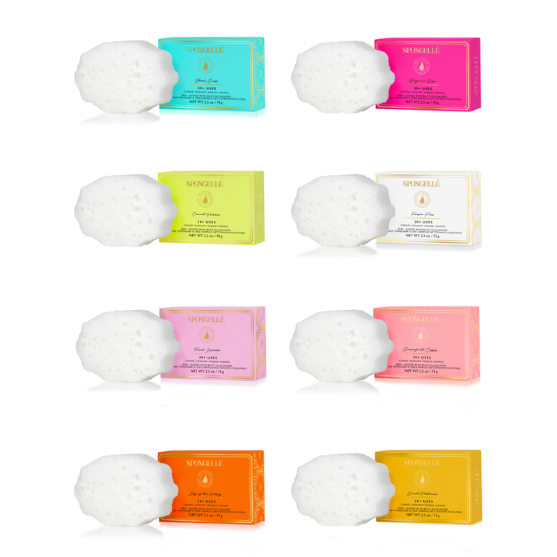 Spongellé Pedi Buffer Assorted Pack Pedi Buffer White Smoke
