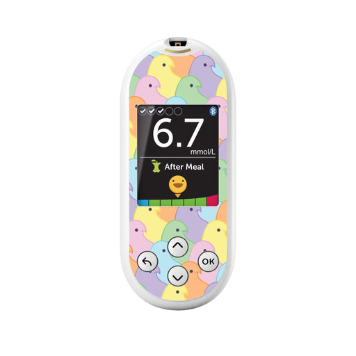Peelz Peepin' It Real for OneTouch Verio Reflect Glucometer Peelz/Stickers White Smoke