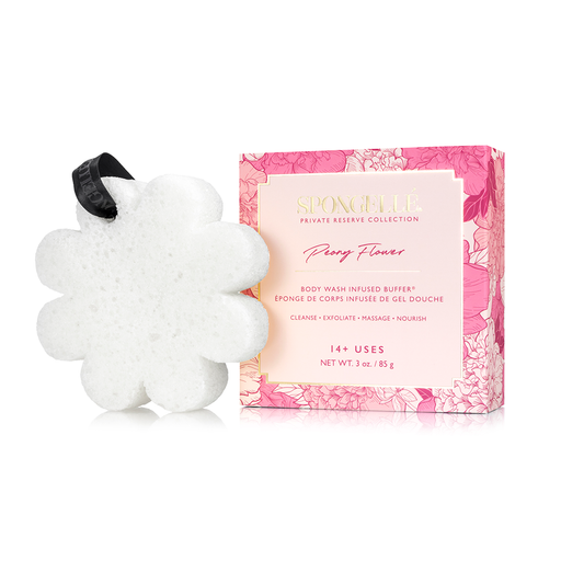 Spongellé Peony Flower | Boxed Flower Body Wash Infused Buffer Misty Rose