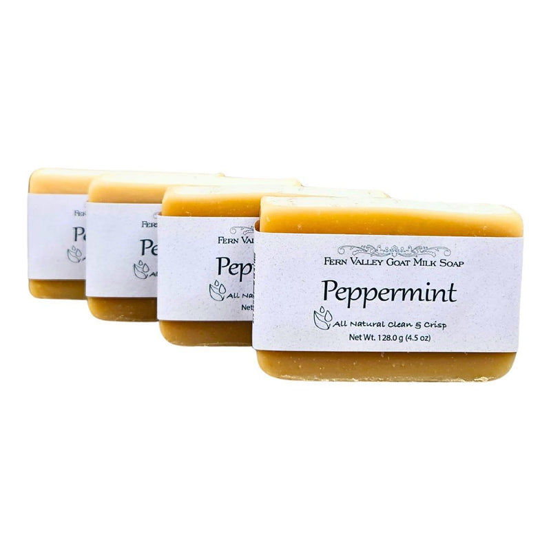 Fern Valley Soap Handmade Goat Milk Soap | All Natural Peppermint Goat Milk Soap White Smoke