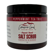 Cimarron Creek Essentials Peppermint Organic Salt Scrub Bath & Body Dark Gray 22oz,96oz,144oz
