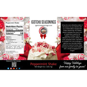 Igotchu Seasonings Peppermint Shake 5.5 oz  Holiday Limited Edition Black