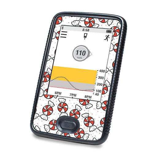 Peelz Peppermints DEXCOM G6 Touchscreen Receiver Peelz/Stickers White Smoke