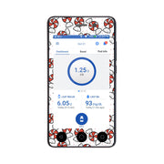 Peelz Peppermints Sticker for Omnipod DASH® PDM – Pump Peelz Peelz/Stickers White Smoke Whole System Peelz (front + case),Front Peelz
