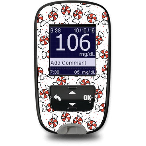 Peelz Peppermints Sticker for the Accu-Chek Guide Glucometer Peelz/Stickers White Smoke